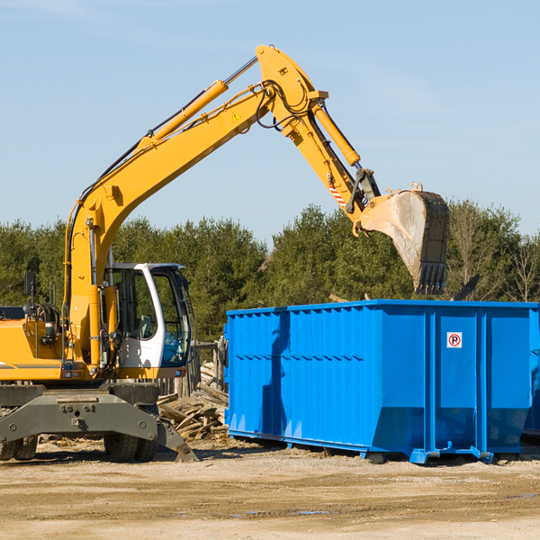 can i choose the location where the residential dumpster will be placed in Amwell Pennsylvania